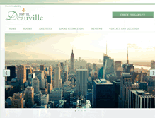 Tablet Screenshot of hoteldeauville.com